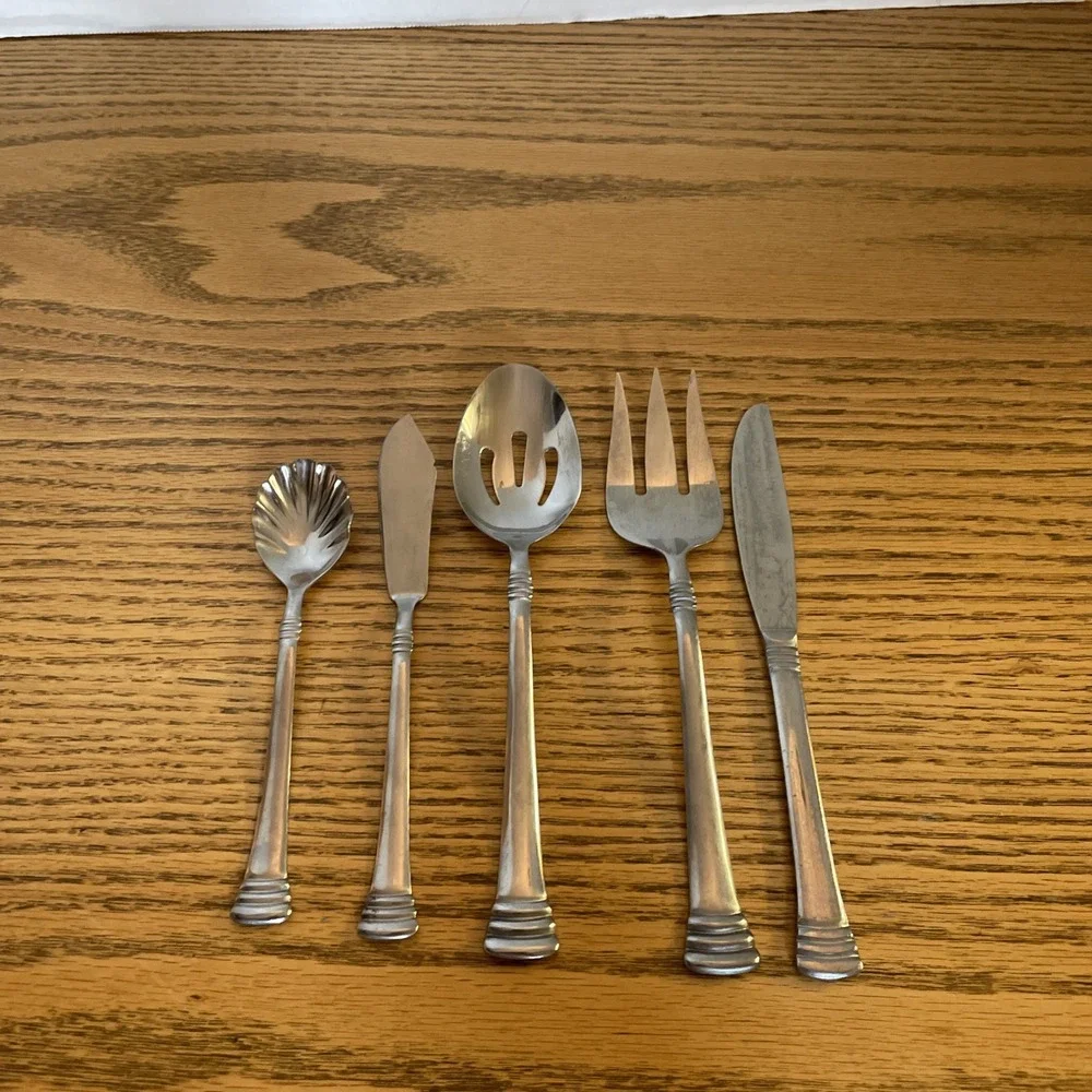 Hampton Silversmiths HSV131 Stainless Serving‎ Set Of 5